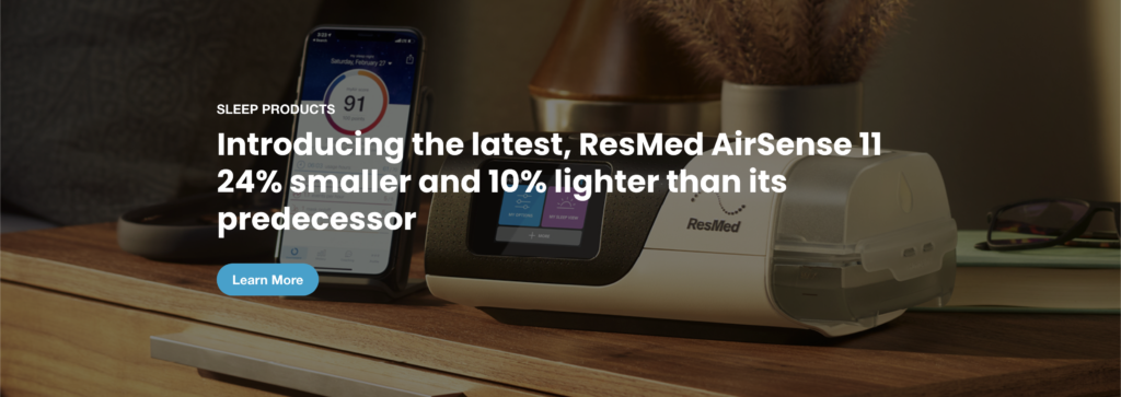 Resmed AirSense 11 is 24% smaller and 10% lighter than its predecessor
