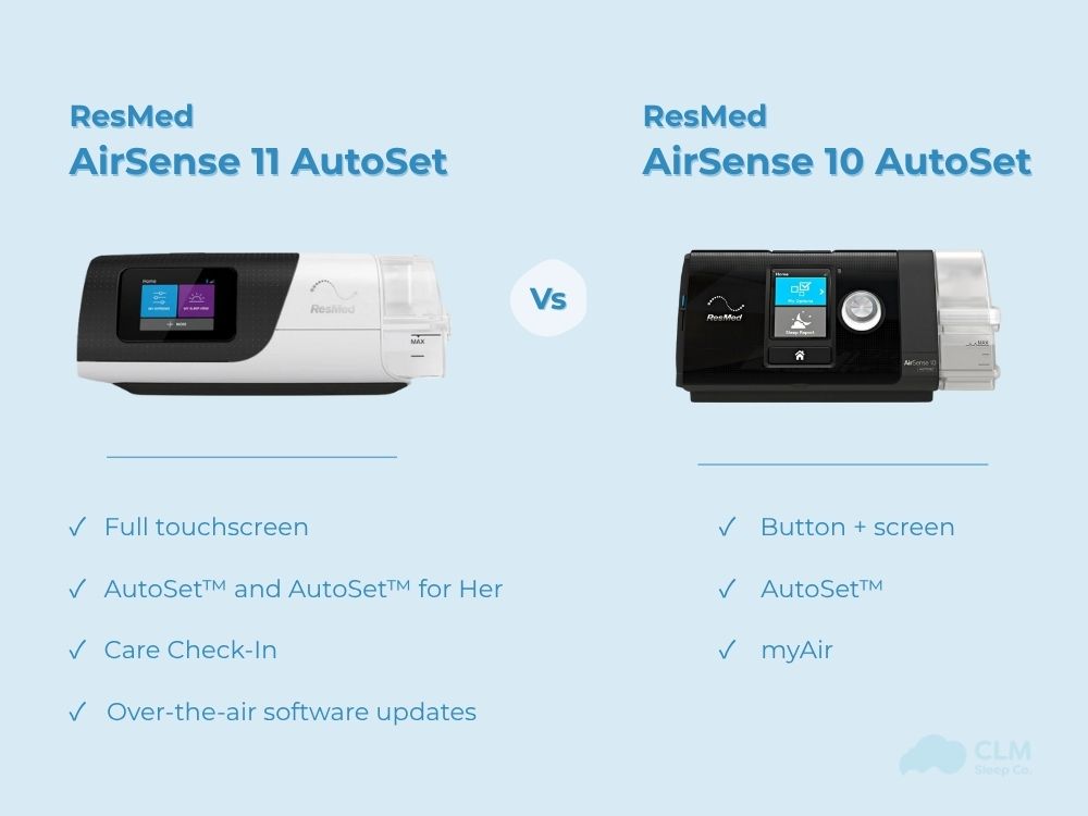 difference between AirSense 10 and 11