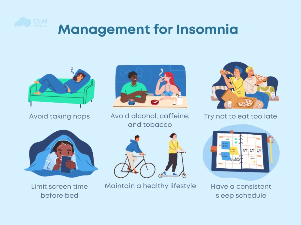 Lifestyle changes to manage insomnia